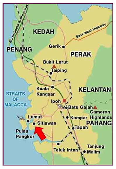 Image result for sitiawan map malaysia